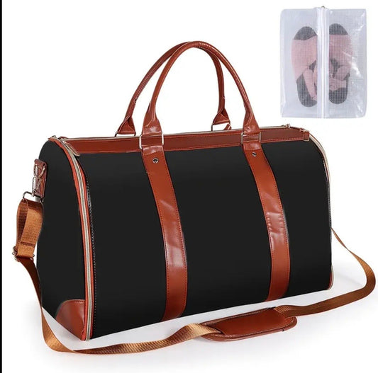 Sac de Voyage Noir et Marron