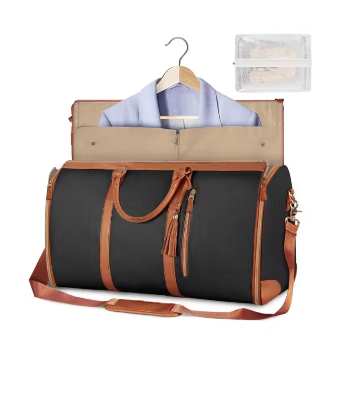 Sac de Voyage Noir et Marron